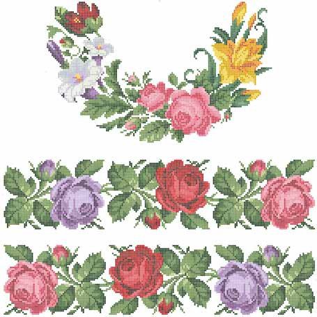 вышиваночка4 - вышиванка орнамент розы - оригинал