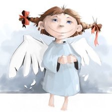 Схема вышивки «ангел 2»