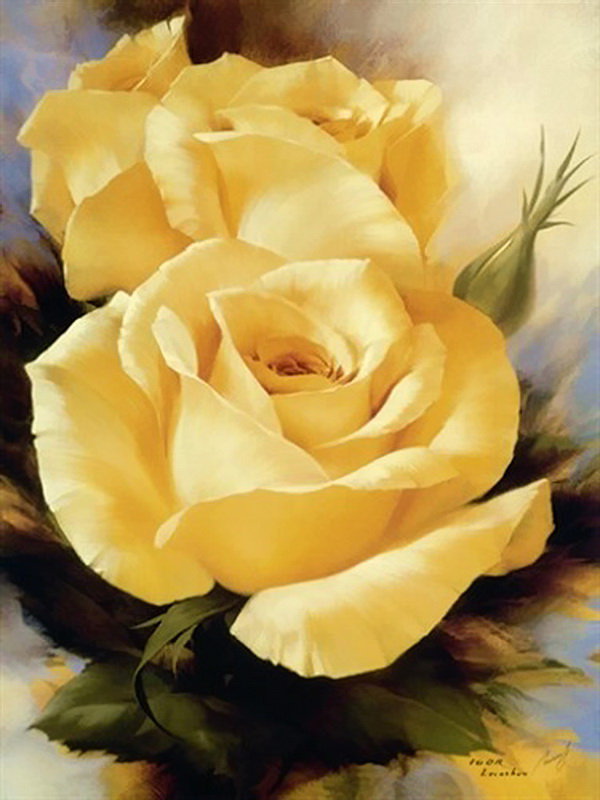 жёлтые розы - розы цветы - оригинал