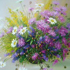 Схема вышивки «Луговые цветы»