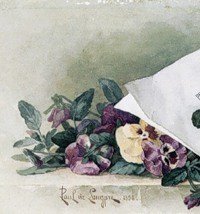 Оригинал схемы вышивки «Прекрасные цветы от Лонгре 5. Фрагмент 1» (№200593)