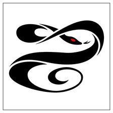 Схема вышивки «год змеи»