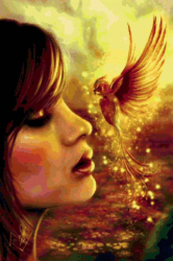 девушка - девушка, одиночество, картина, любовь, красота - предпросмотр