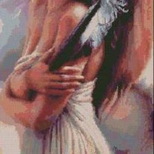 Схема вышивки «девушка»