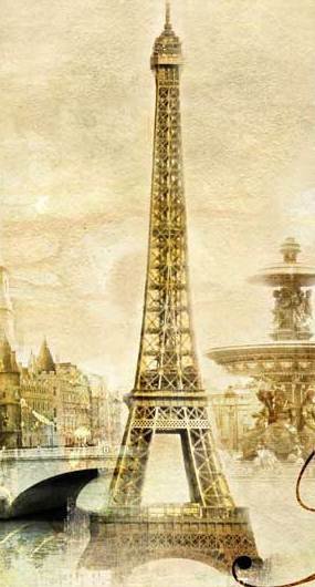 париж 2 - триптих, париж, франция, эйфелева башня - оригинал