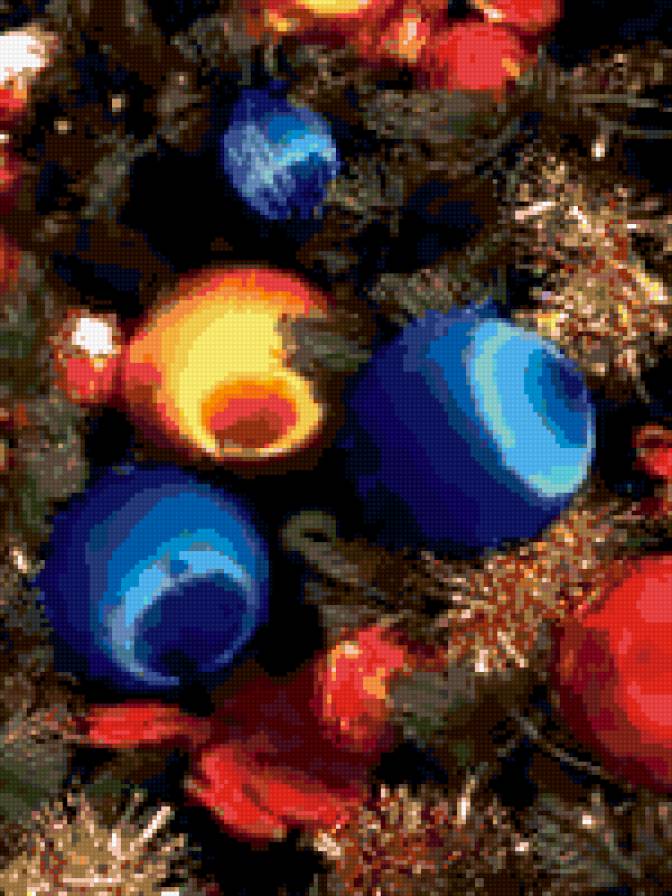 Новогодние шары - новый год - предпросмотр