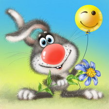 Схема вышивки «зайка»