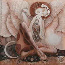 Схема вышивки «ангел»