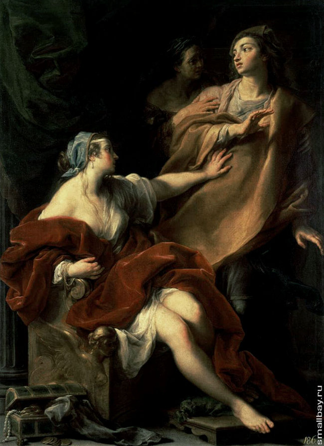 Помпео Батони. Сладострастие. - люди, мифы, картина, святые. - оригинал