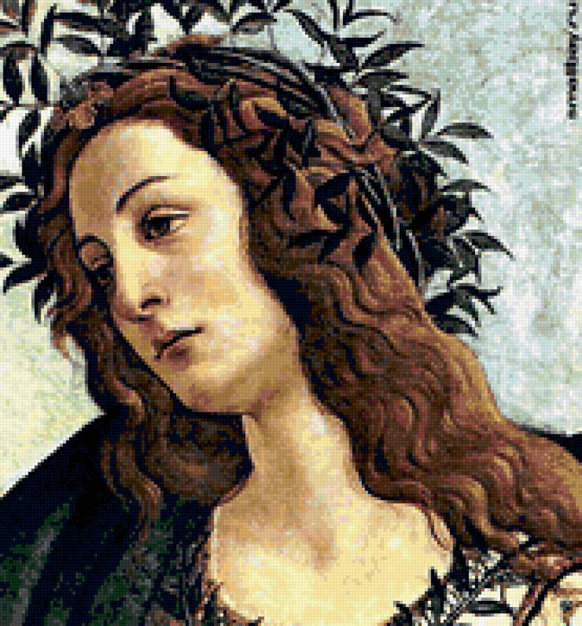 Сандро Боттичелли.Афина Паллада. - женщина, мифы., девушка, портрет, люди - предпросмотр