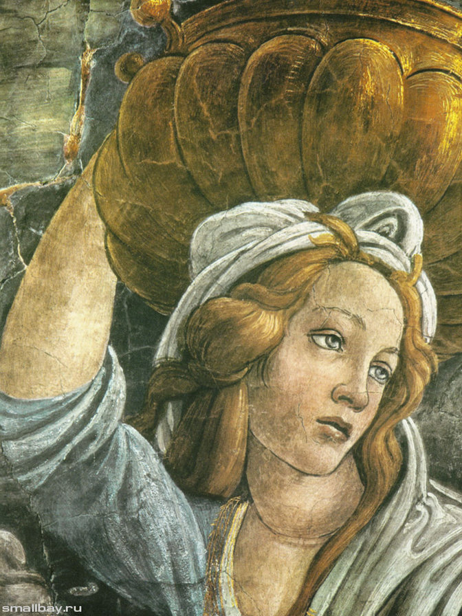 Сандро Боттичелли.Дочь Иофора. - люди., девушка, женщина, портрет - оригинал