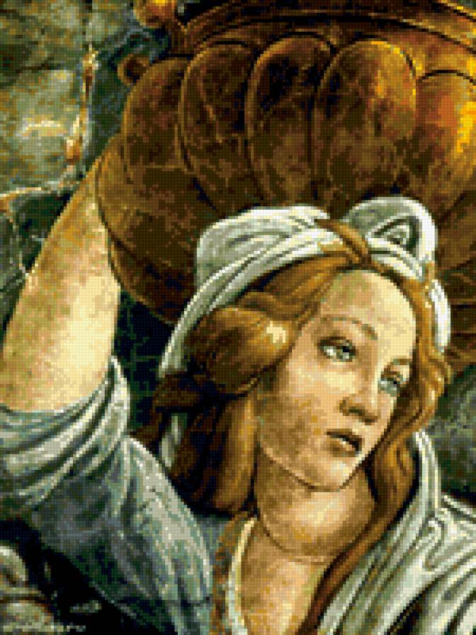 Сандро Боттичелли.Дочь Иофора. - портрет, женщина, девушка, люди. - предпросмотр