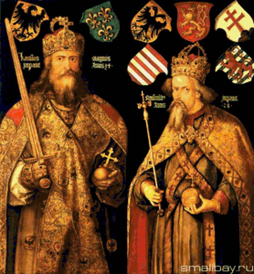 Альбрехт Дюрер.Император Карл и Сигизмунд. - мужчины, люди, история. - предпросмотр