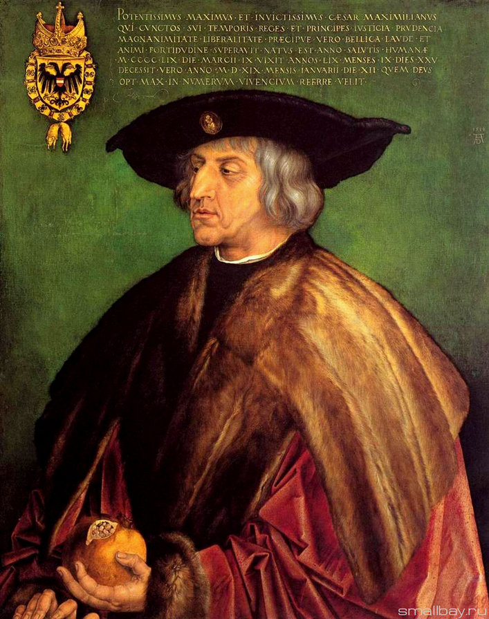 Альбрехт Дюрер.Максимилиан 1. - мужчины., лицо, портрет, люди - оригинал