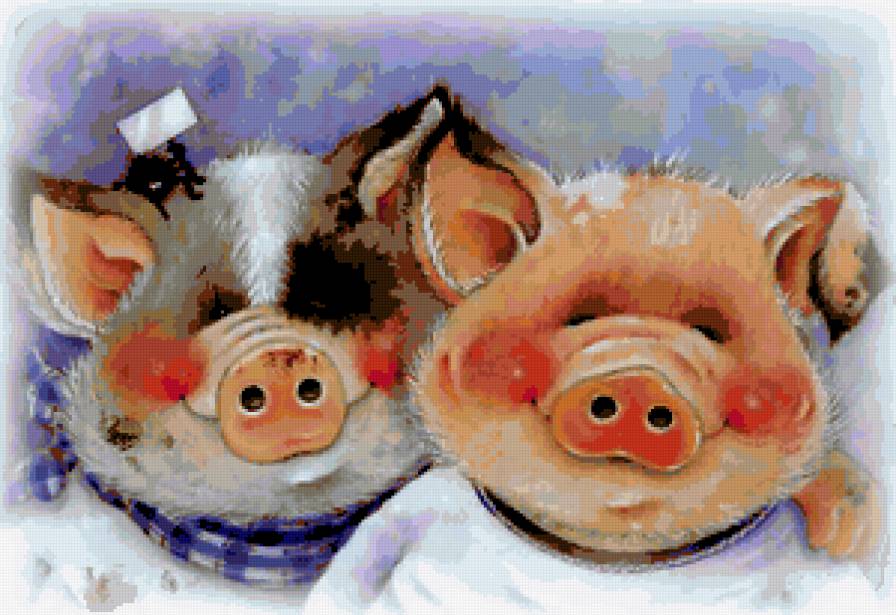 Друзья - свинки - предпросмотр