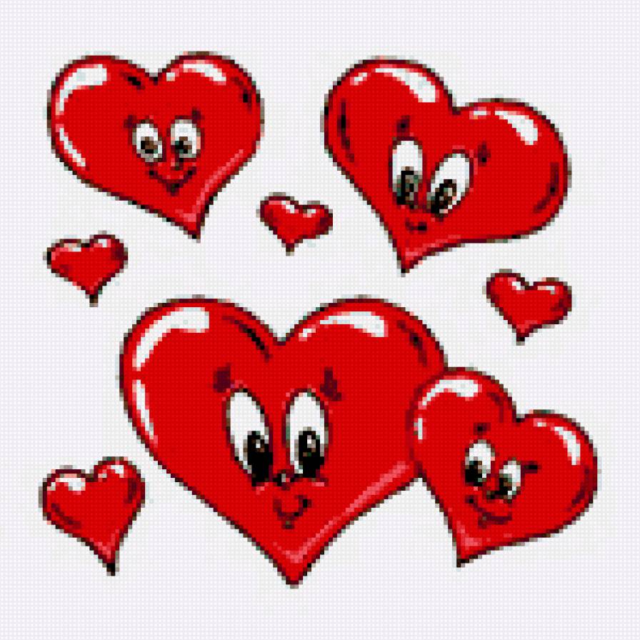 Валентинка - сердце, любовь, сердечки, валентинки, валентинка, сердечко - предпросмотр