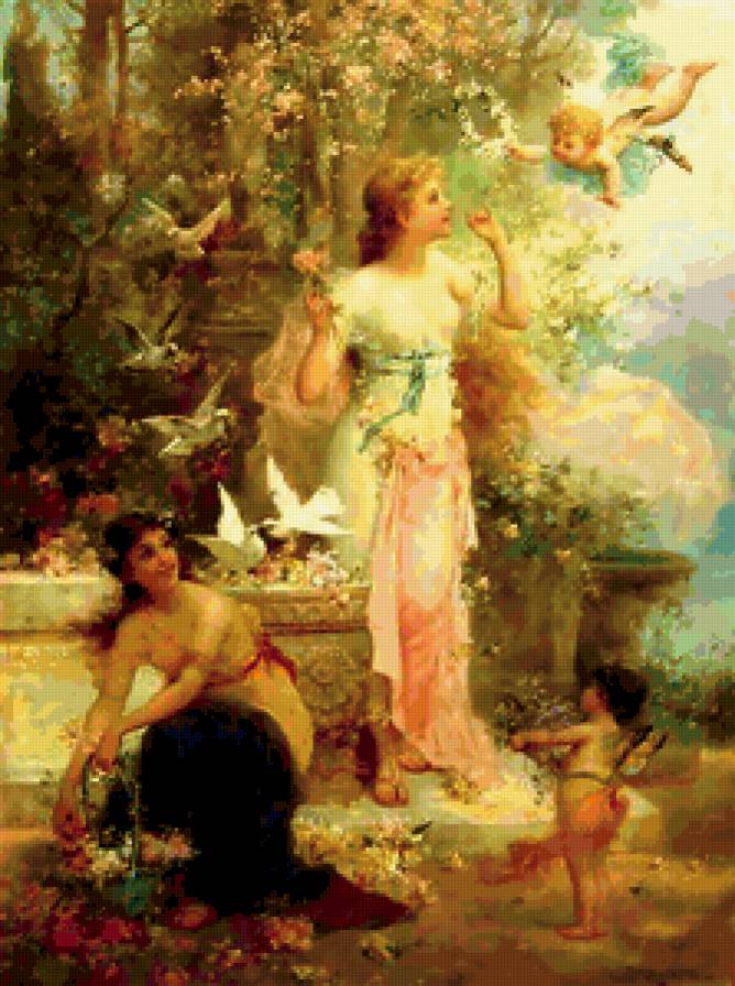 Ангелочки - херувим, ангелочки, античность, ангелочек, купидон, ангел - предпросмотр