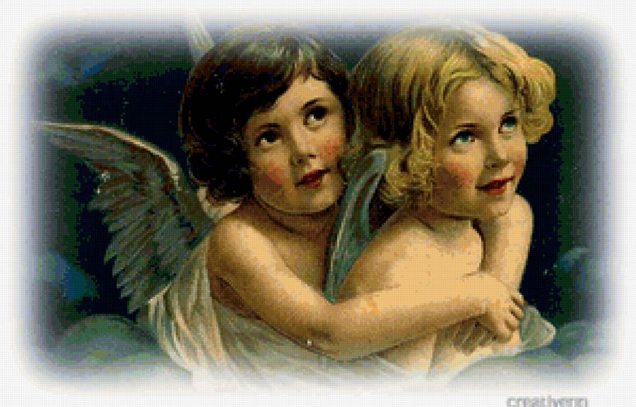 Ангелочки - ангел, купидон, античность, ангелочки, херувим, ангелочек - предпросмотр