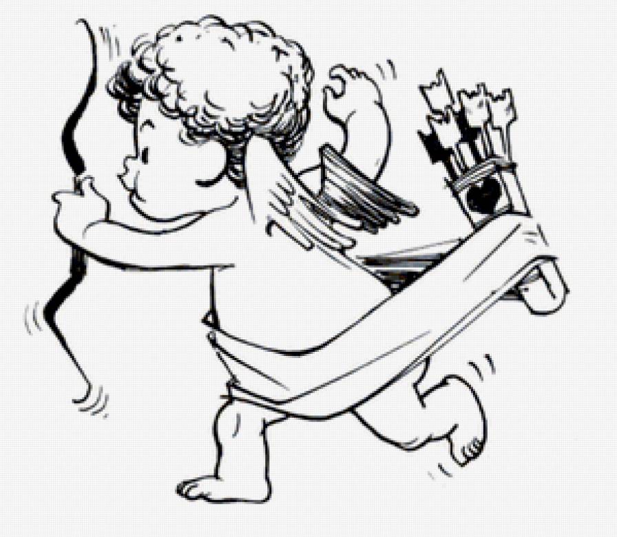 Спешащий ангелочек)) - купидон, херувим, ангелочек, ангел - предпросмотр