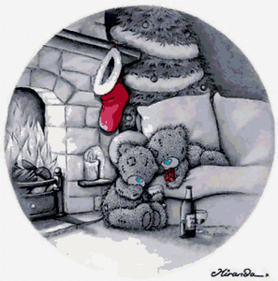 мишки тедди - зима, мишки, новый год - предпросмотр