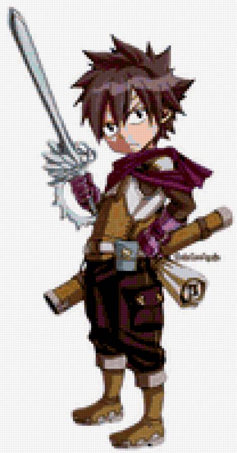 Грей - аниме персонажи - предпросмотр