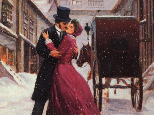 влюбленная пара - красота, картина, любовь, влюбленная пара, девушка - оригинал