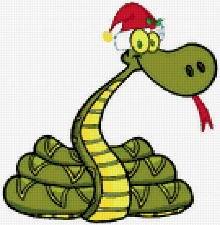 змейка - новый год, змея - предпросмотр