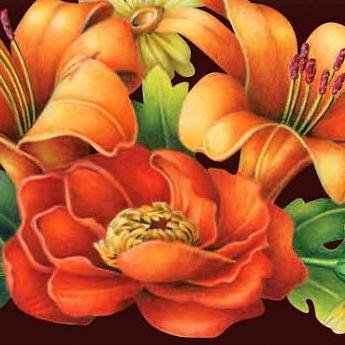 010 - подушка, цветы - оригинал