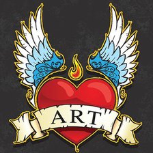 Оригинал схемы вышивки «Art - сердце» (№204745)