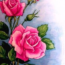 Схема вышивки «Розы»