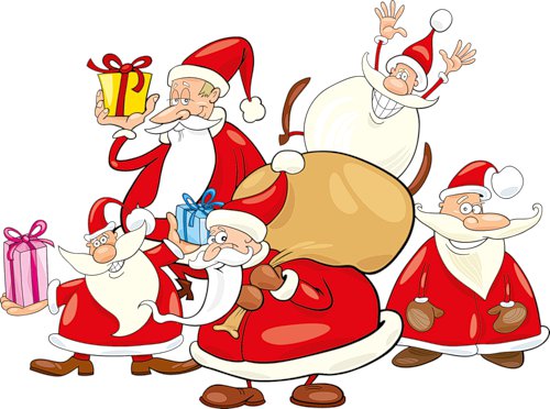 дедушки морозы))) - дед мороз, юмор, новый год - оригинал