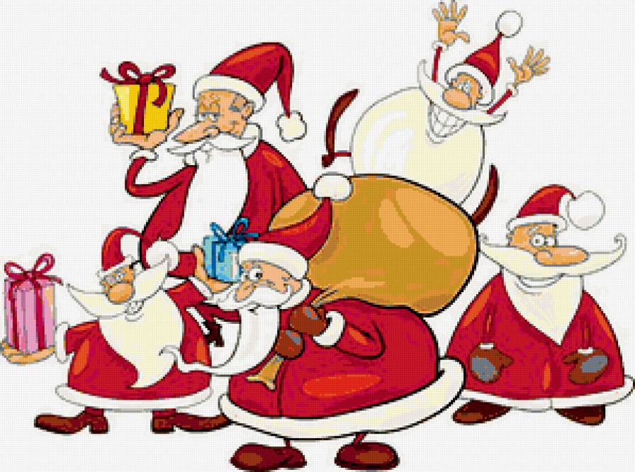 дедушки морозы))) - новый год, дед мороз, юмор - предпросмотр