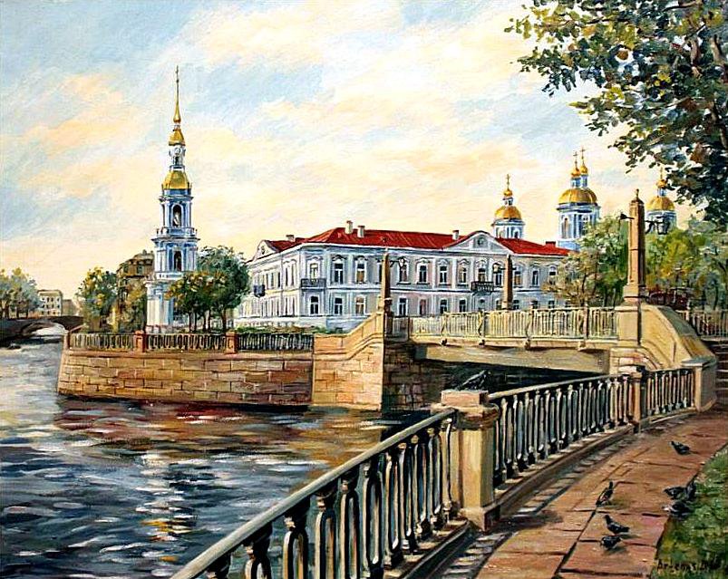 Санкт-Петербург - архитектура, пейзаж, мосты, город, река, питер, петербург - оригинал
