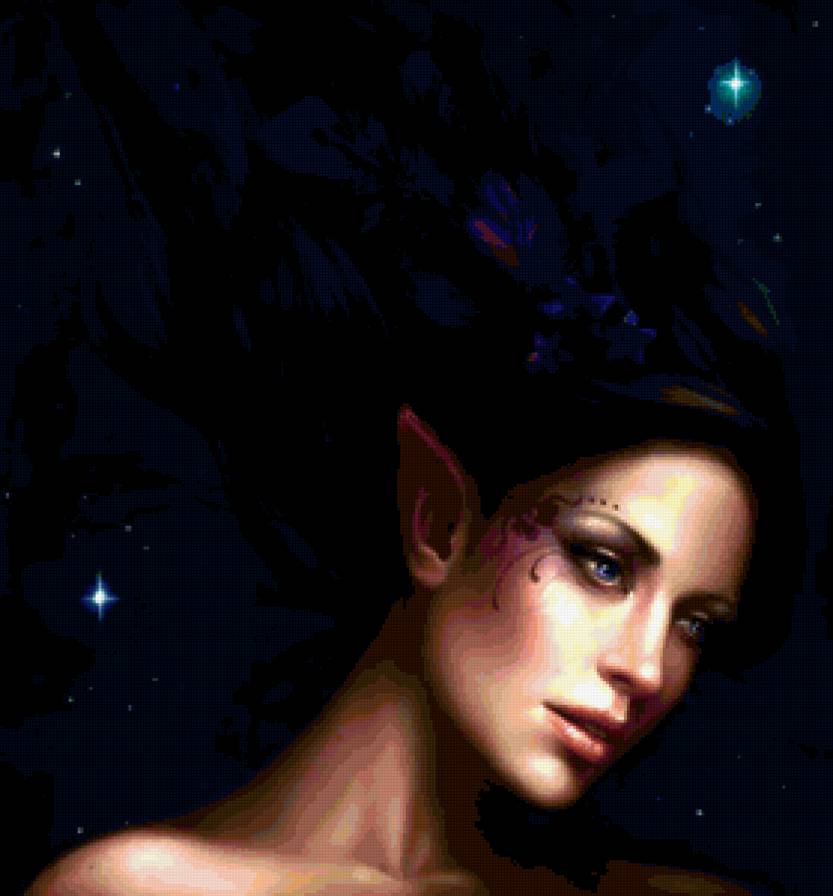 №205378 - эльф, девушка - предпросмотр