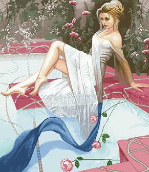 дамата с рози - оригинал