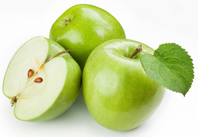 зеленые яблоки - три, яблоки, зеленое - оригинал