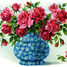 Схема вышивки «розы»