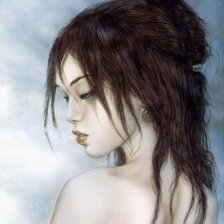 Схема вышивки «Девушка»