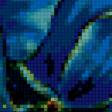 Предпросмотр схемы вышивки «синий цветок» (№207195)