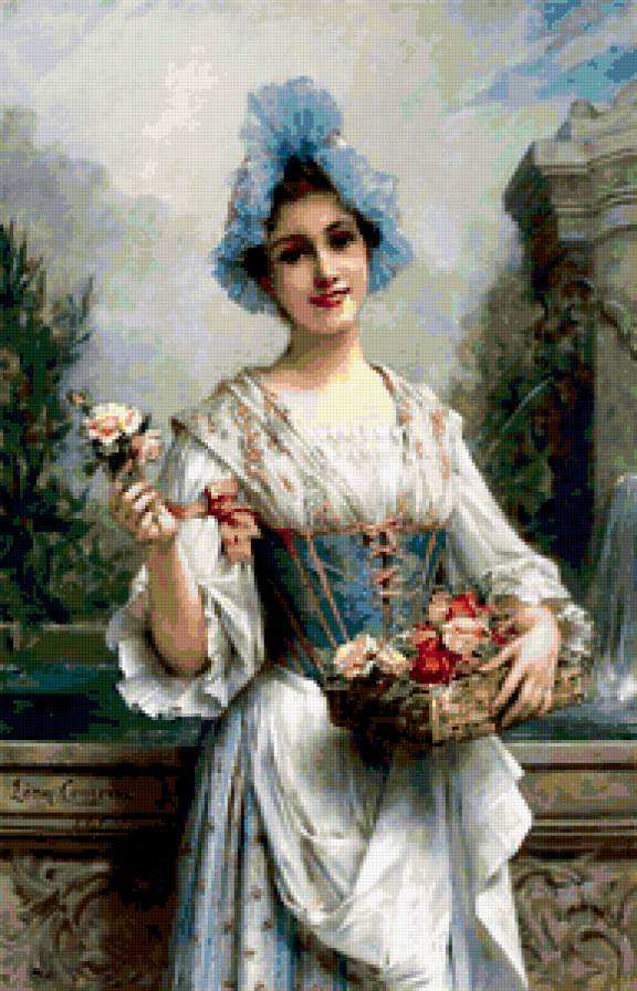 цветочница - образ, женщина - предпросмотр