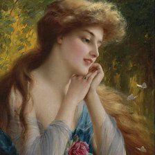 Схема вышивки «женский образ в живописи»