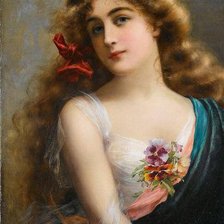 Оригинал схемы вышивки «женский образ в живописи» (№207251)