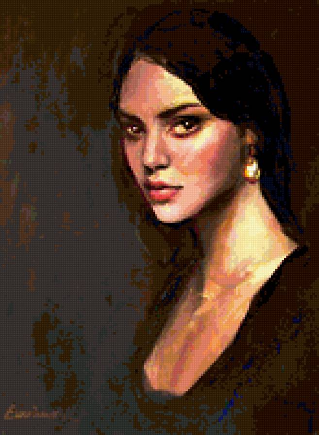 портрет - художник эмилия вилк - предпросмотр