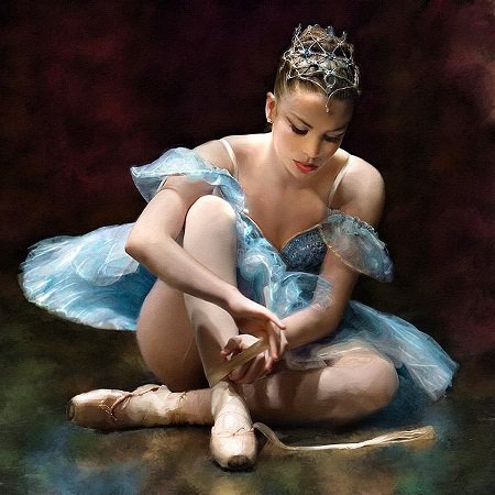 балерина - девушка, женщина - оригинал