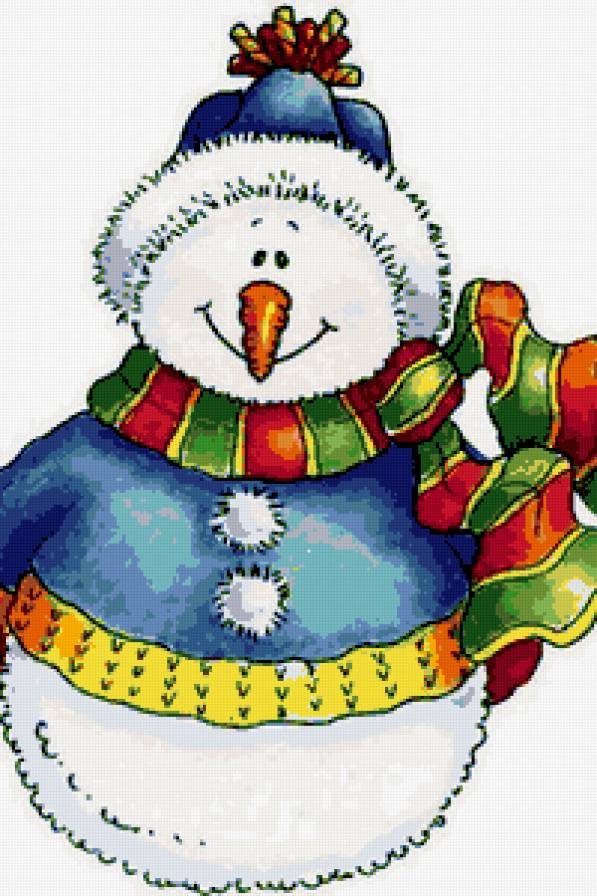 Снеговик - для детей - предпросмотр