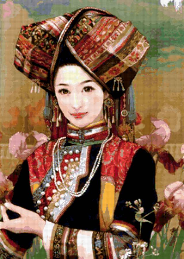 тибетская девушка - девушка, женщина, восток - предпросмотр