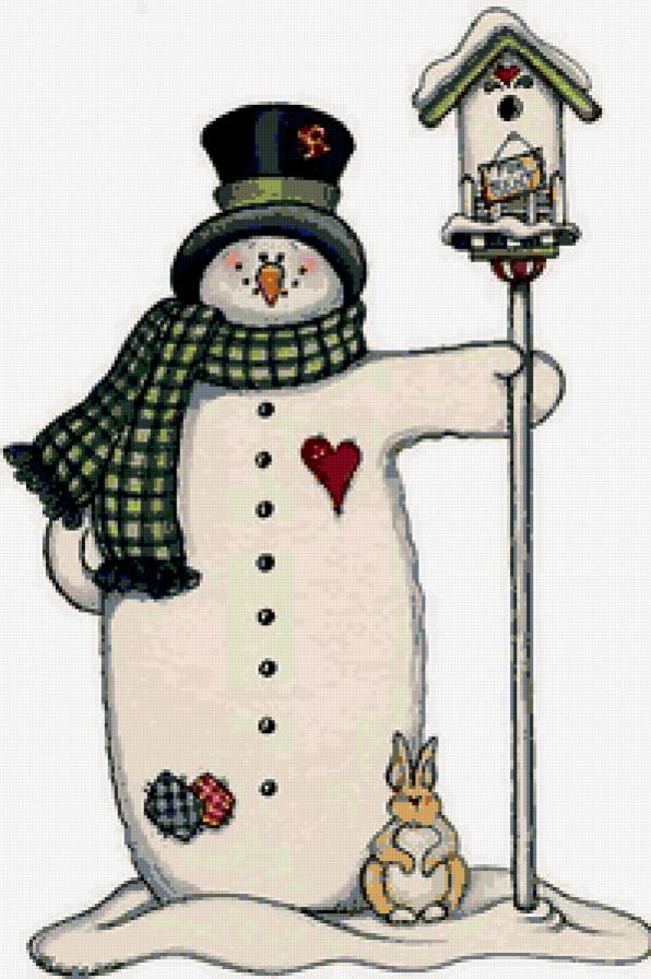 Снеговик - для детей - предпросмотр