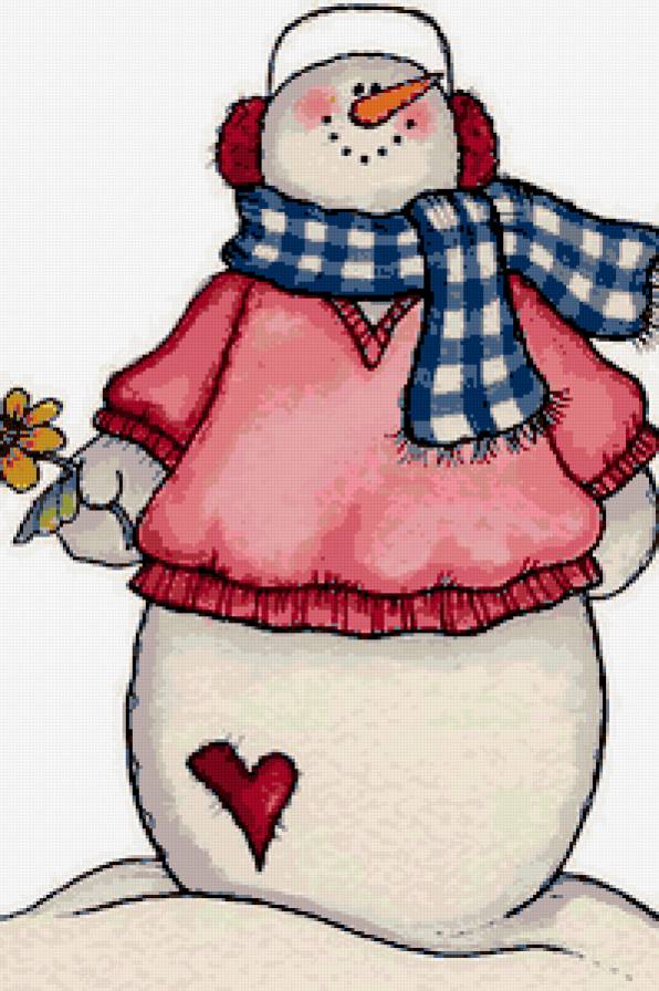 Снеговик - для детей - предпросмотр