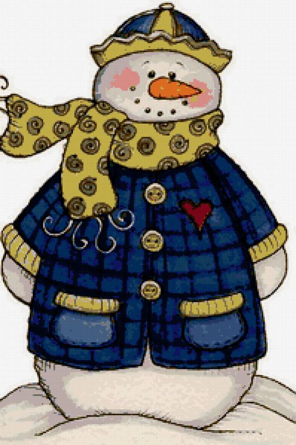 Снеговик - для детей - предпросмотр