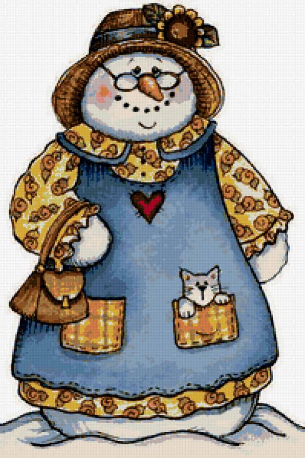 Снеговик - для детей - предпросмотр